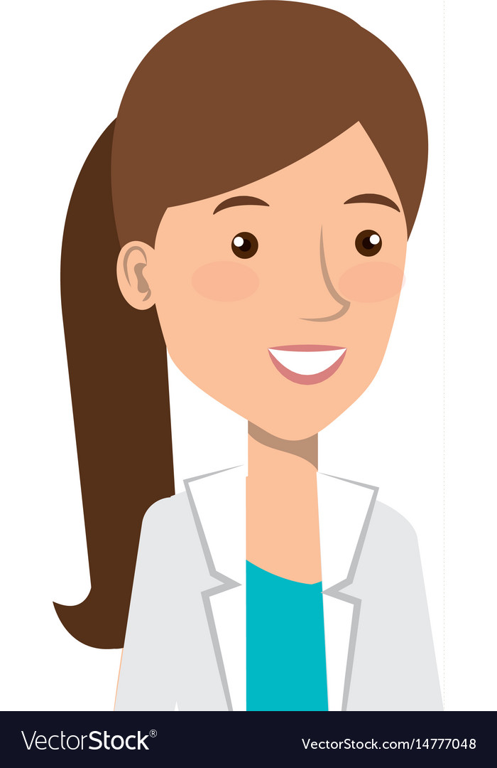 Female doctor avatar character Royalty Free Vector Image