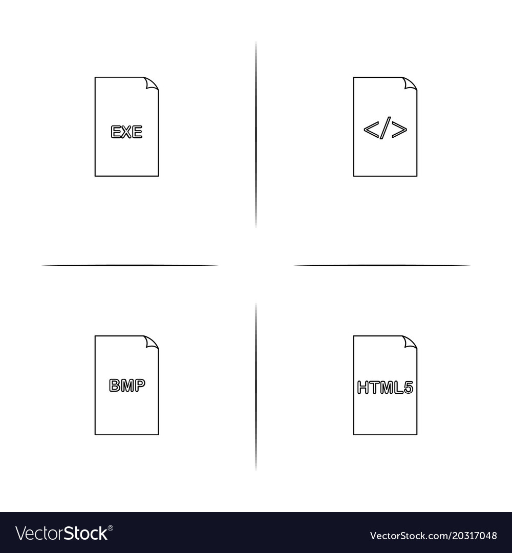 Files and folders sign simple linear icon