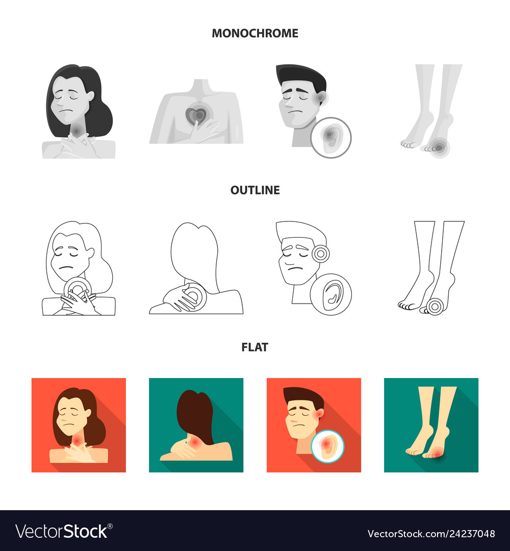 Isolated object of hospital and rendering icon vector image Isolated object of hospital and rendering icon