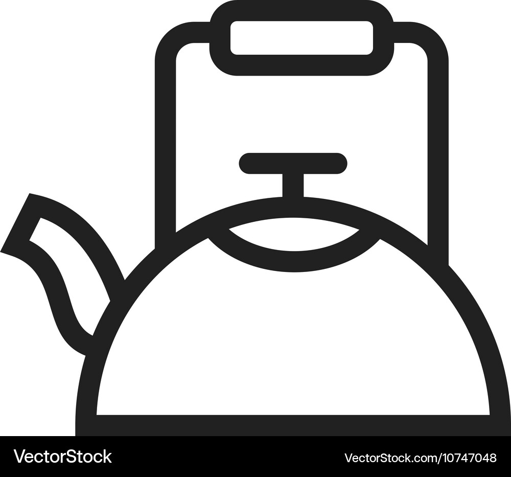 Kettle Royalty Free Vector Image - VectorStock