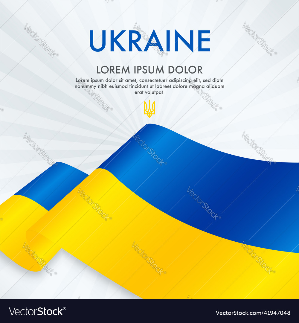 National flag of ukraine concept background