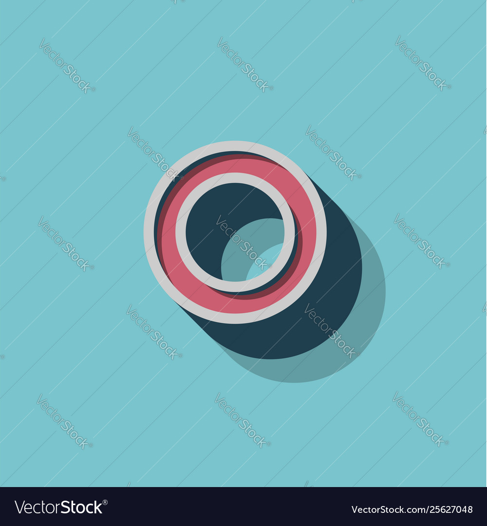 Retro 3d character from a fontset vector image Retro 3d character from a fontset