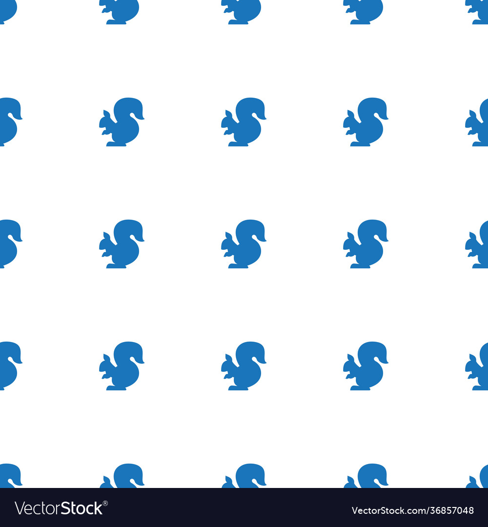 Squirrel icon pattern seamless white background