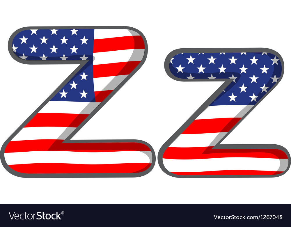 United States Letter Of The Alphabet Vector Image United States Letter Of The Alphabet Vector Image