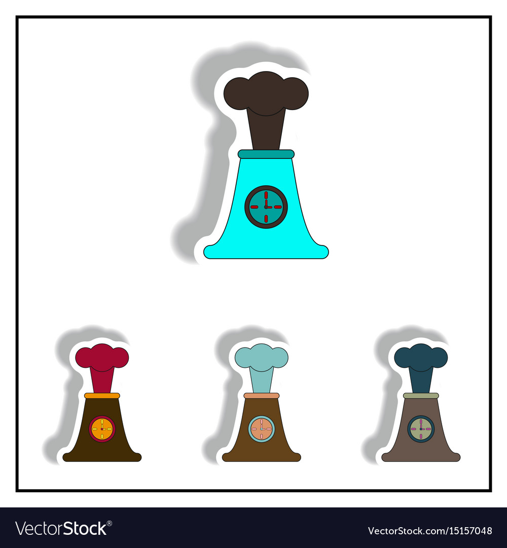 Volcano and timer explosion clock