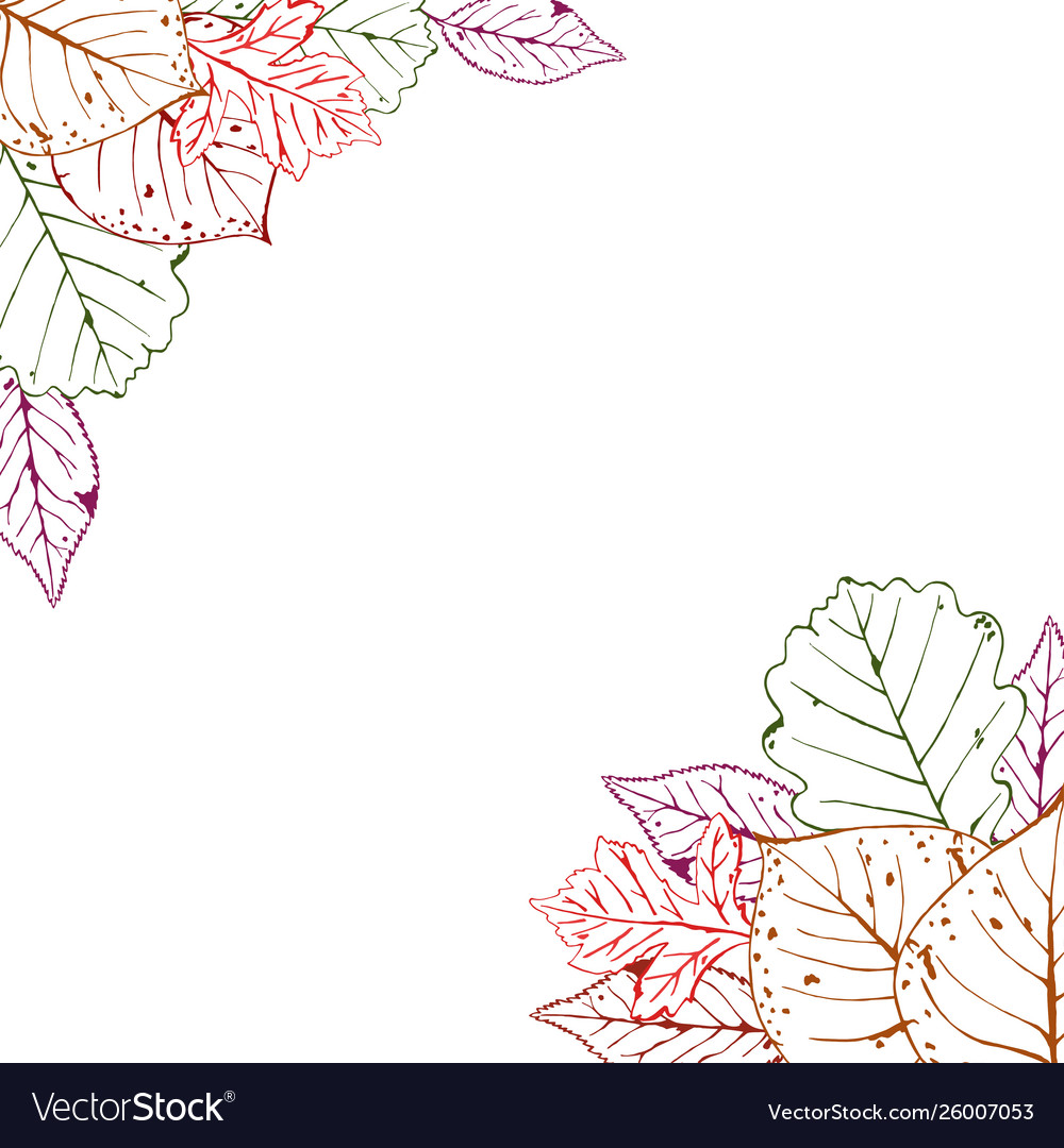 Autumn with space for text Vector Image Autumn with space for text