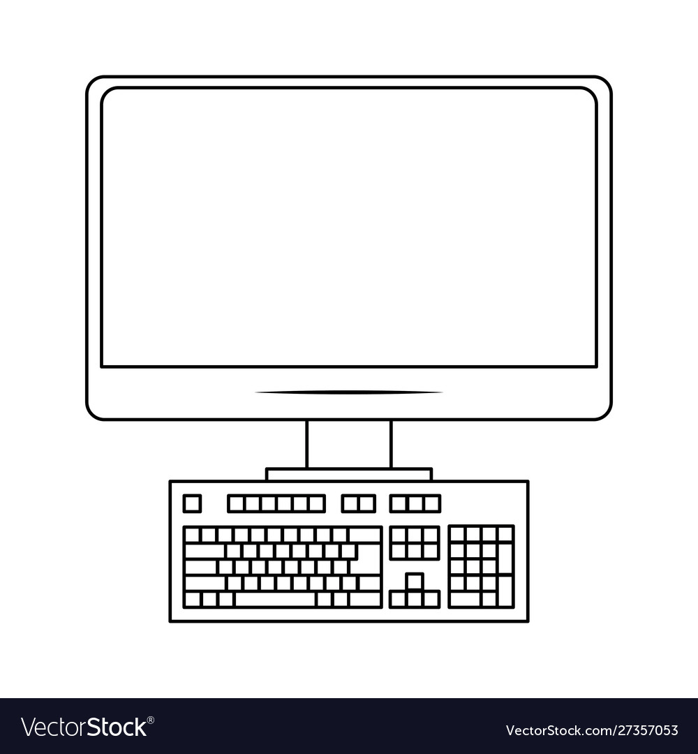 Computer device design Vector Image Computer device design