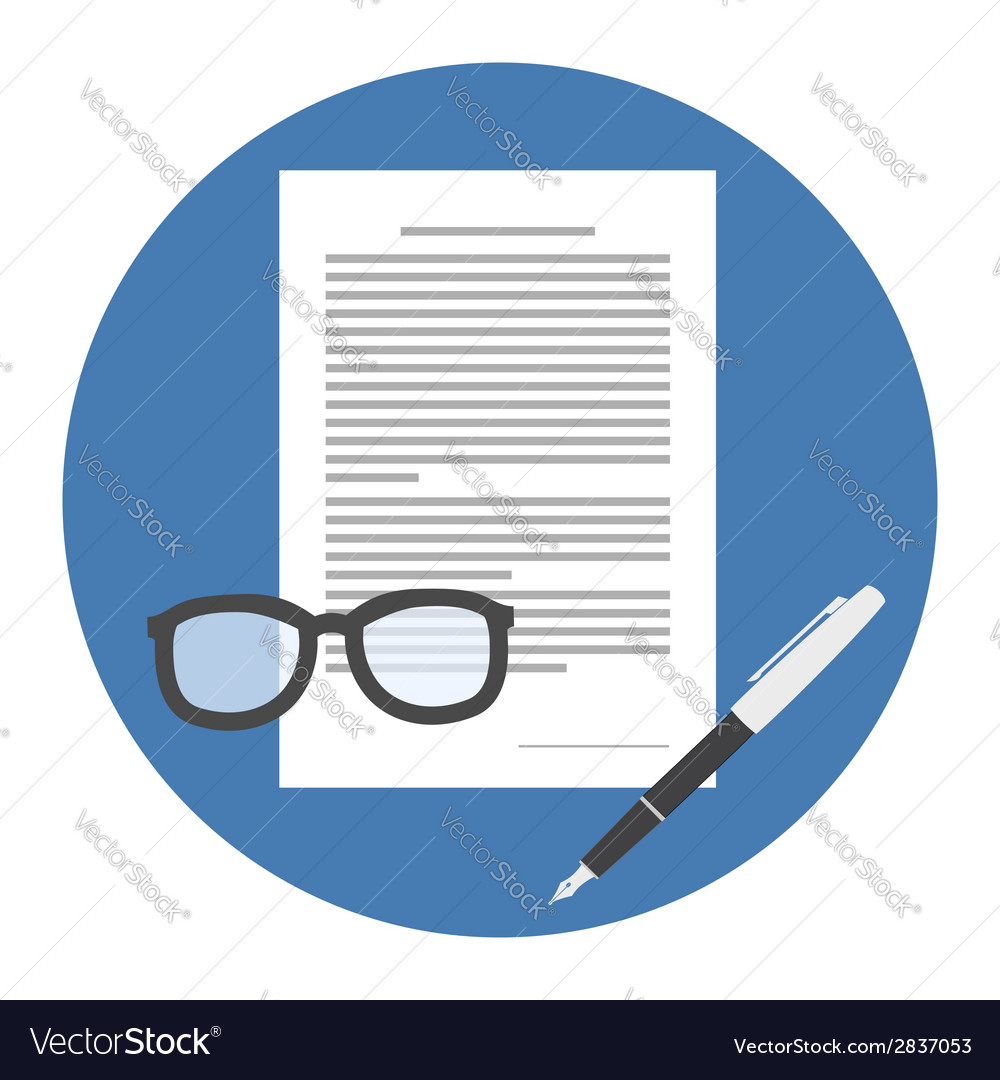 Contract Icon - Isolated Circle