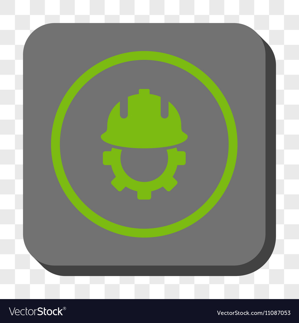 Development helmet rounded square button
