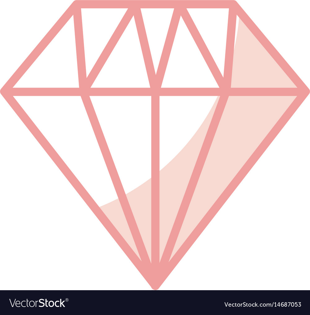 Elegant diamond isolated icon