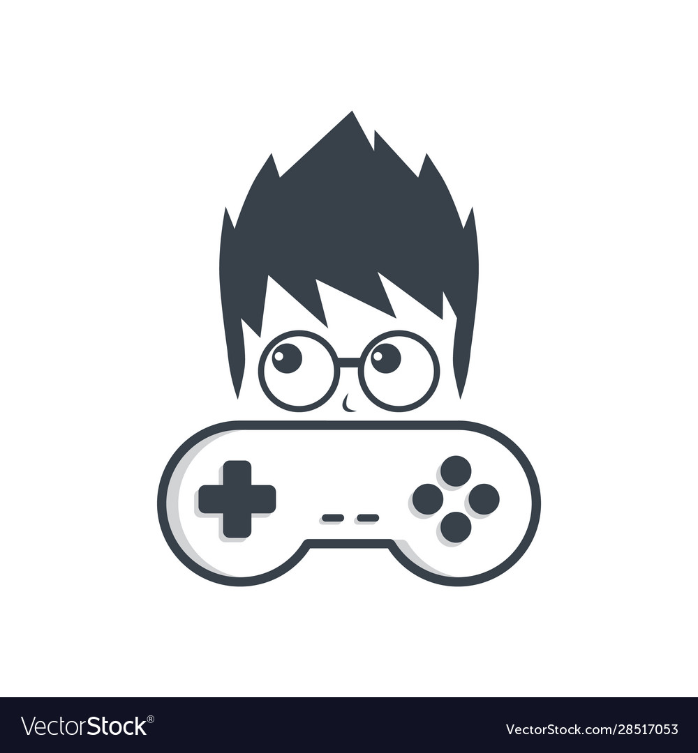 Spiel nerd geek gamer Joystick Konsolensteuerung