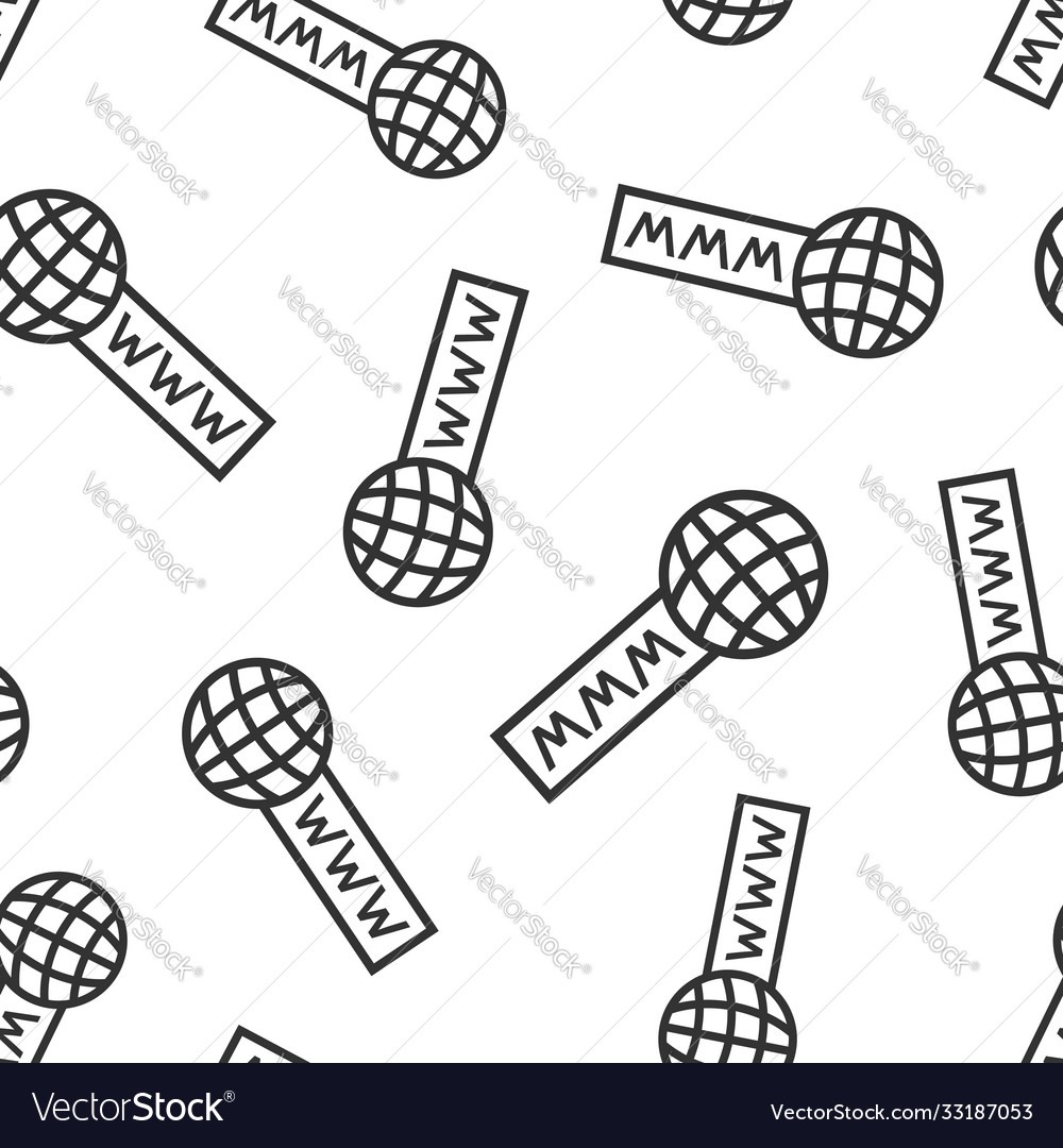 Global search icon in flat style website address