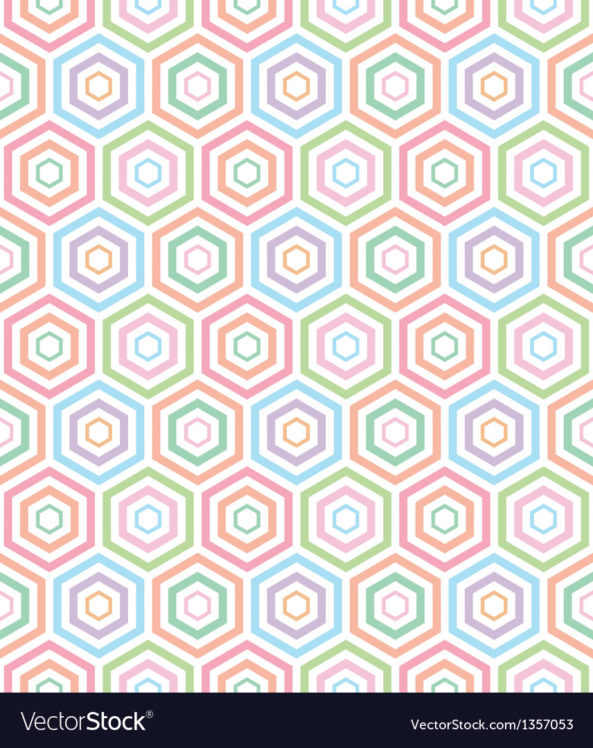 Pastel Hexagon Pattern Background