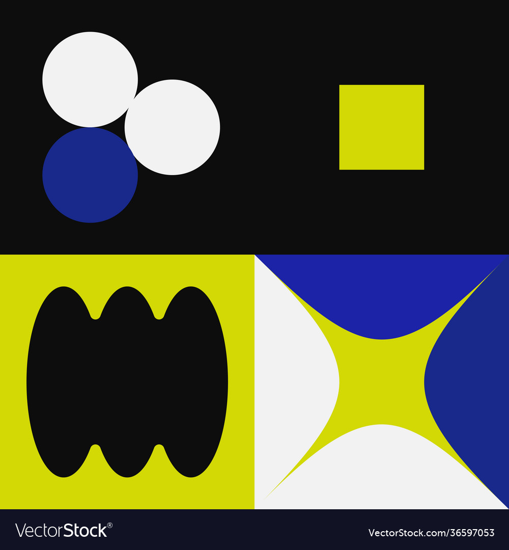 Square abstract pattern design vector image Square abstract pattern design