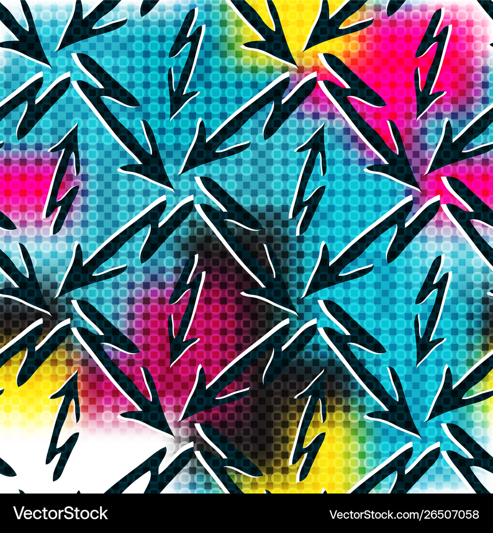 Abstract Grunge Graffiti Pattern Royalty Free Vector Image