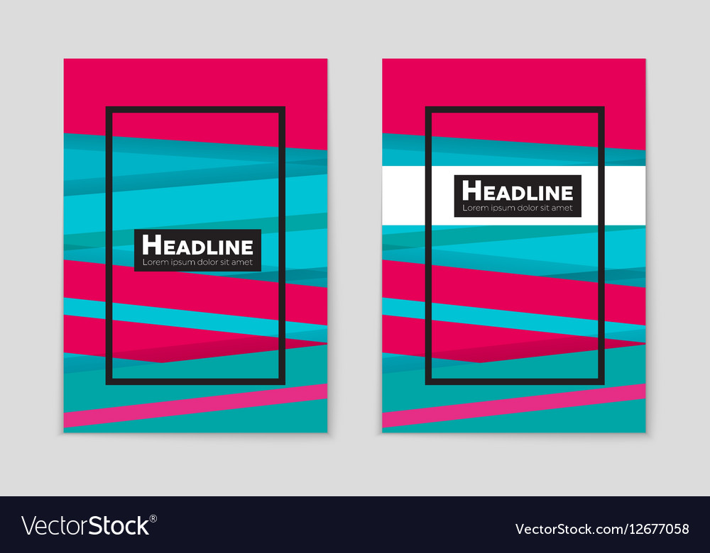 Abstract layout background set for art