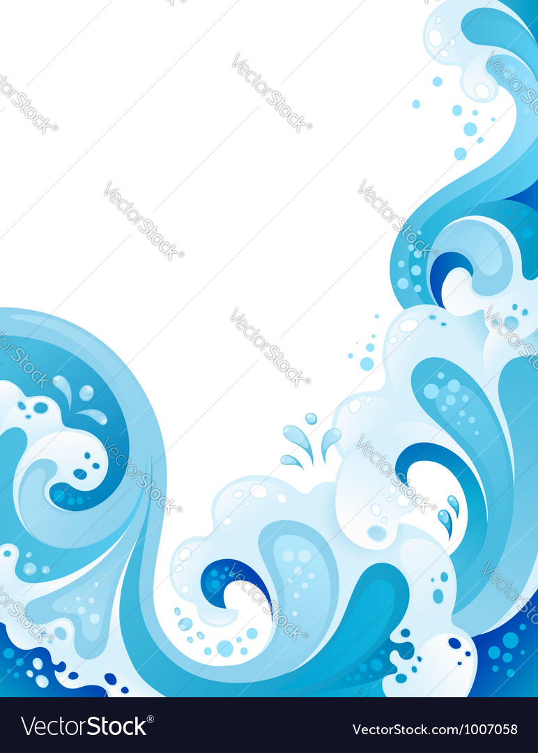 Abstract wavy background Royalty Free Vector Image