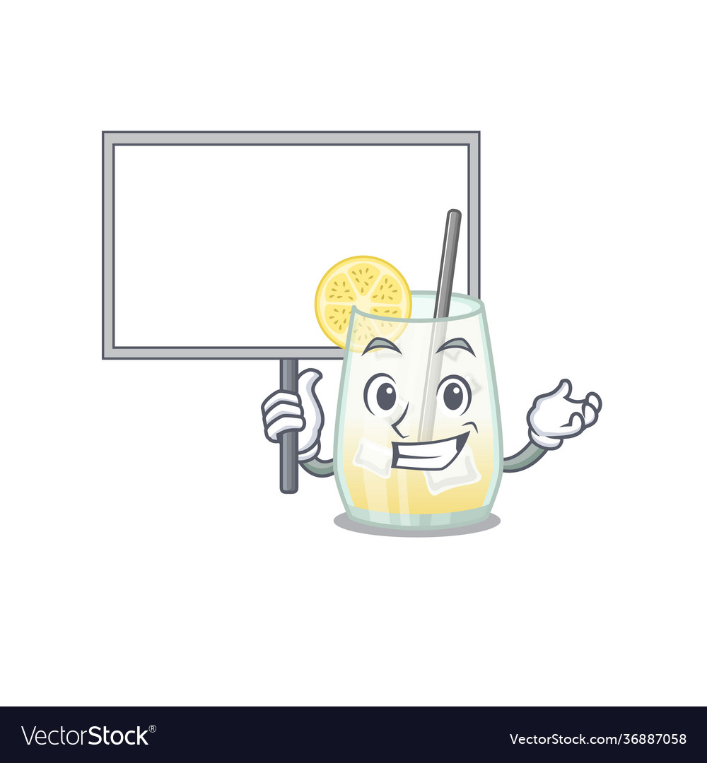 Cartoon picture tom collins cocktail mascot Vector Image