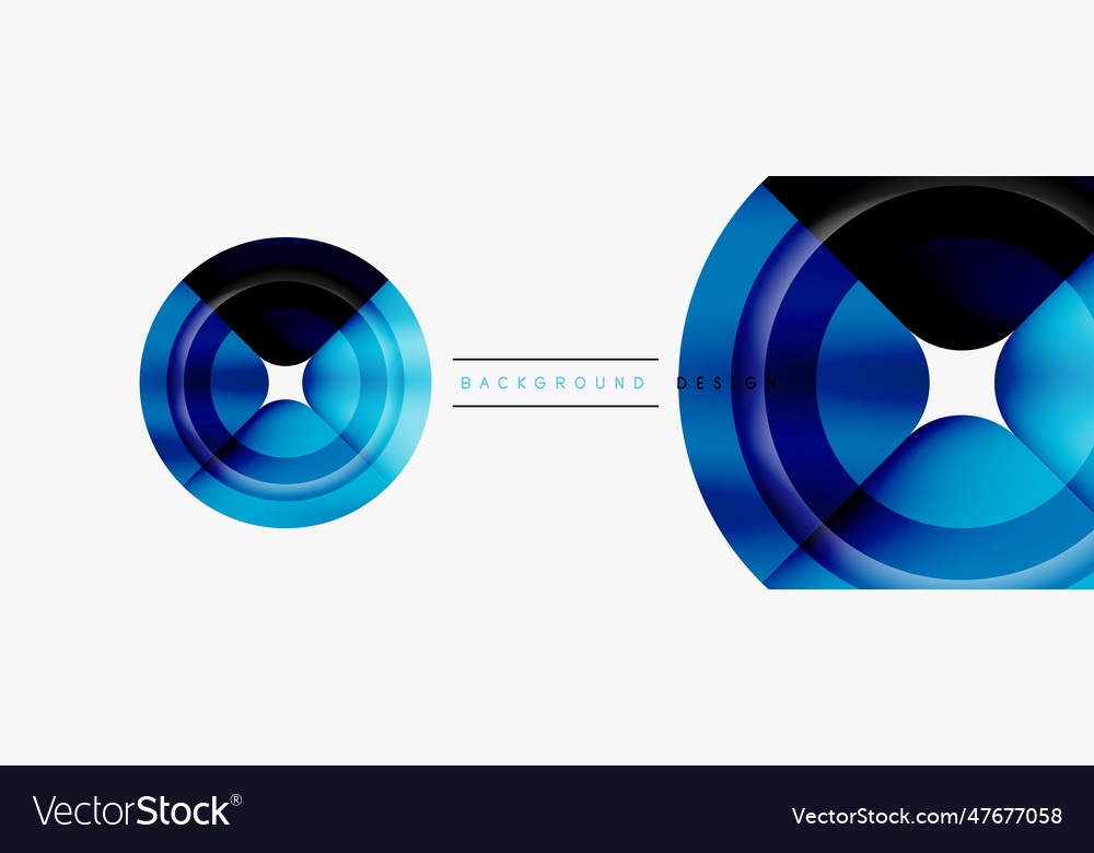 Circle abstract background wallpaper banner Vector Image