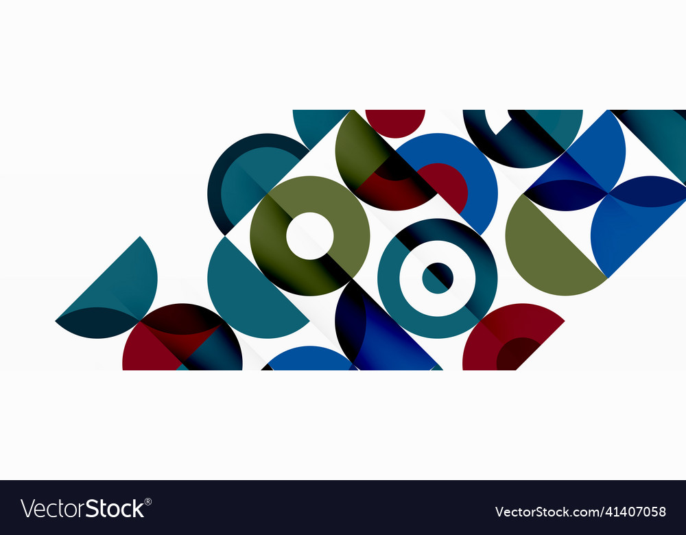 Colorful circle abstract background template