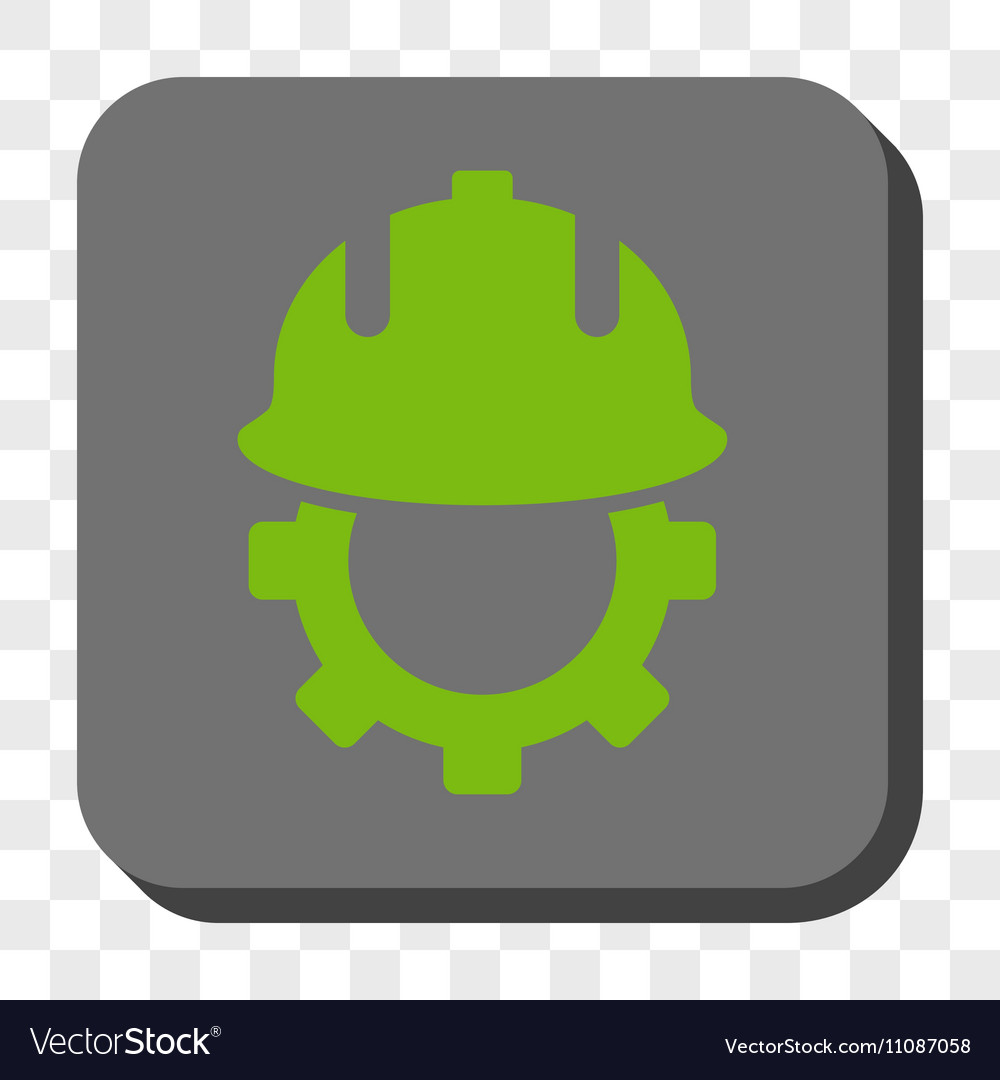 Development helmet rounded square button
