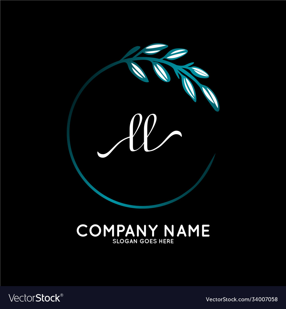 Elegant Initial Logo - 'LL' Signature Style