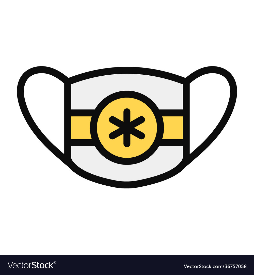 Face mask Royalty Free Vector Image VectorStock