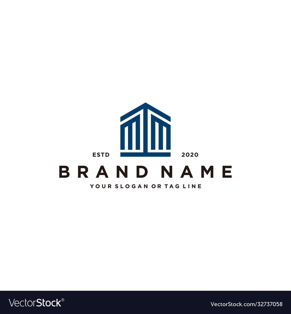 Letter home logo design