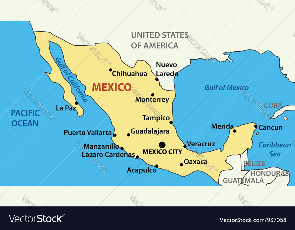 Mexican Map of States