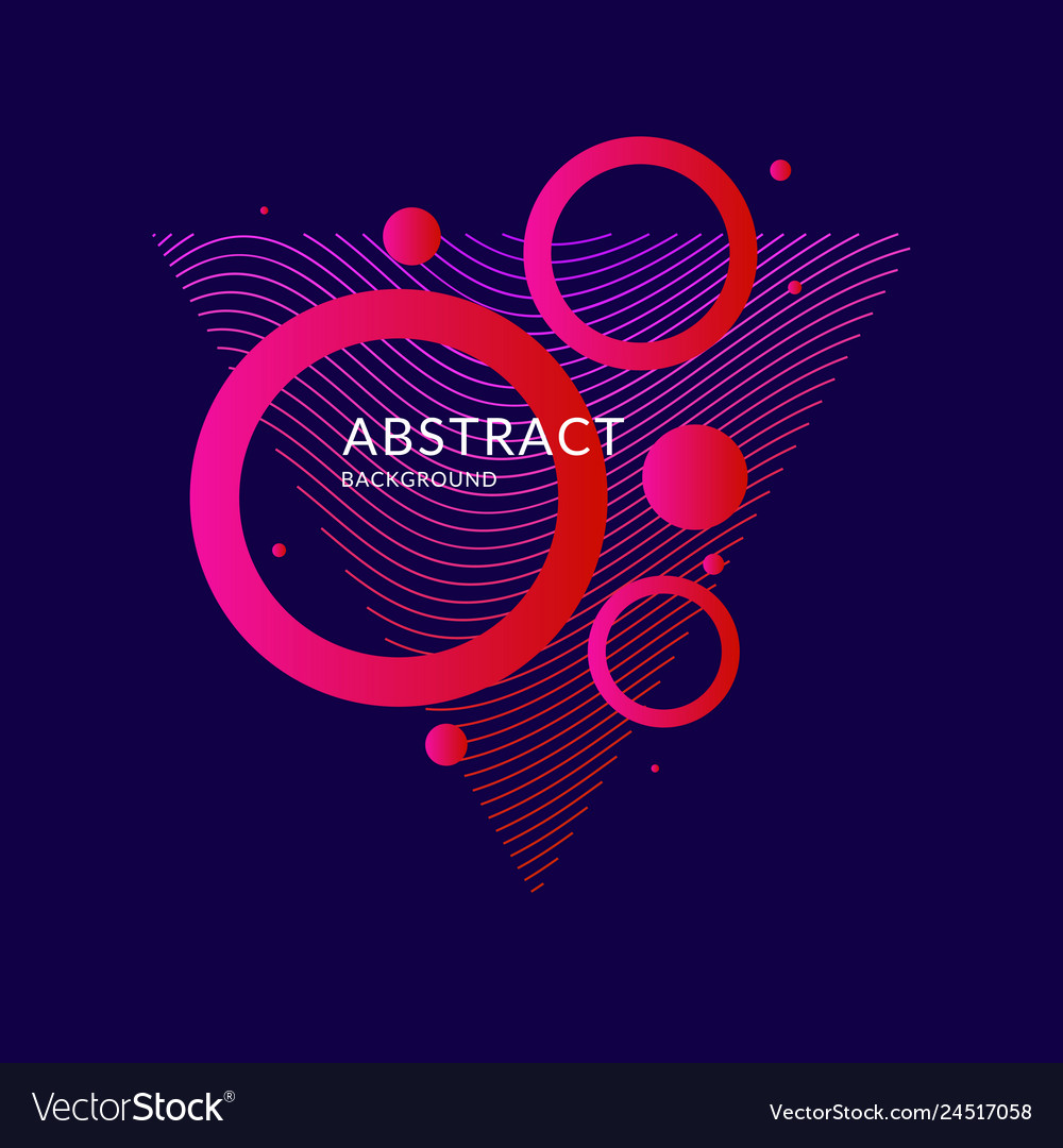 Modern abstract element with dynamic waves Vector Image