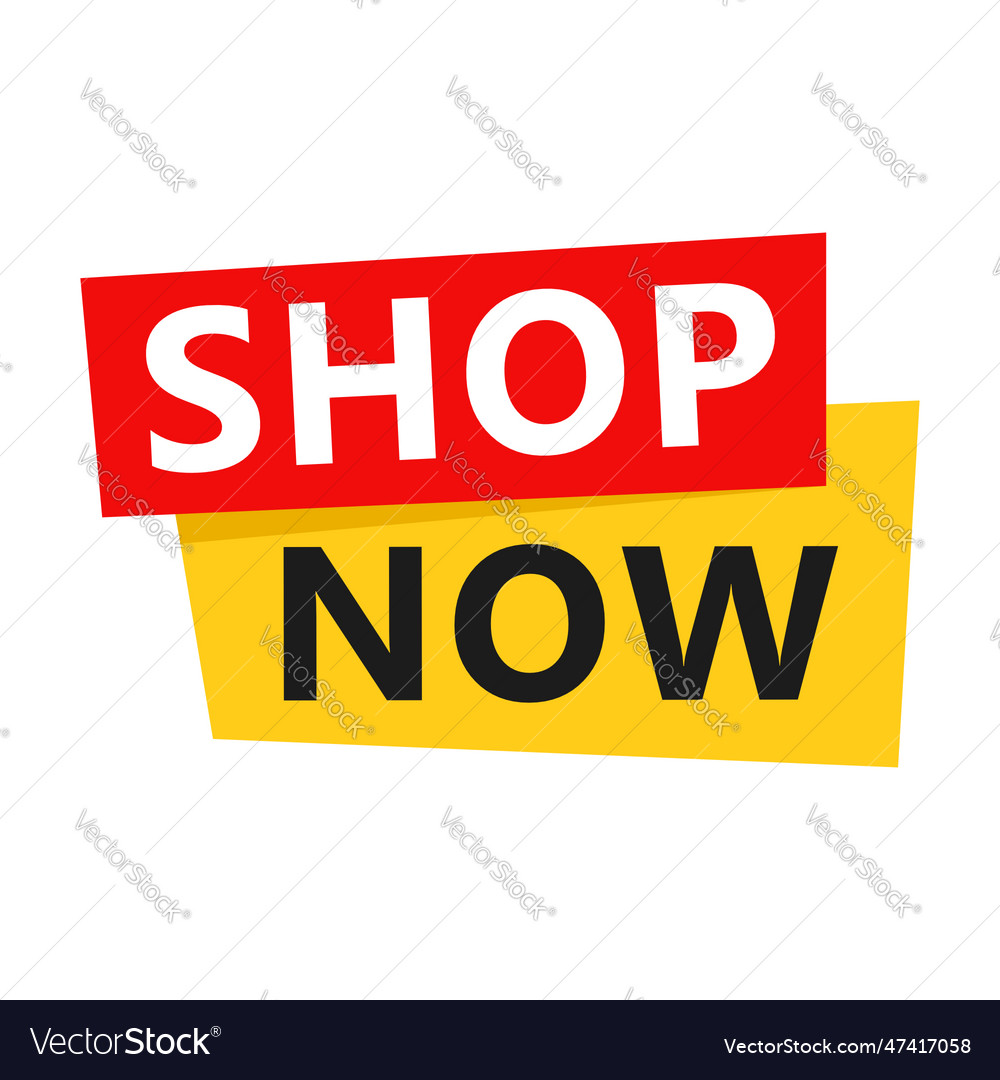 Shop Now Sale Label Royalty Free Vector Image - Vectorstock