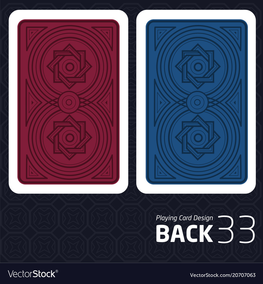 Card back abstract pattern background underside