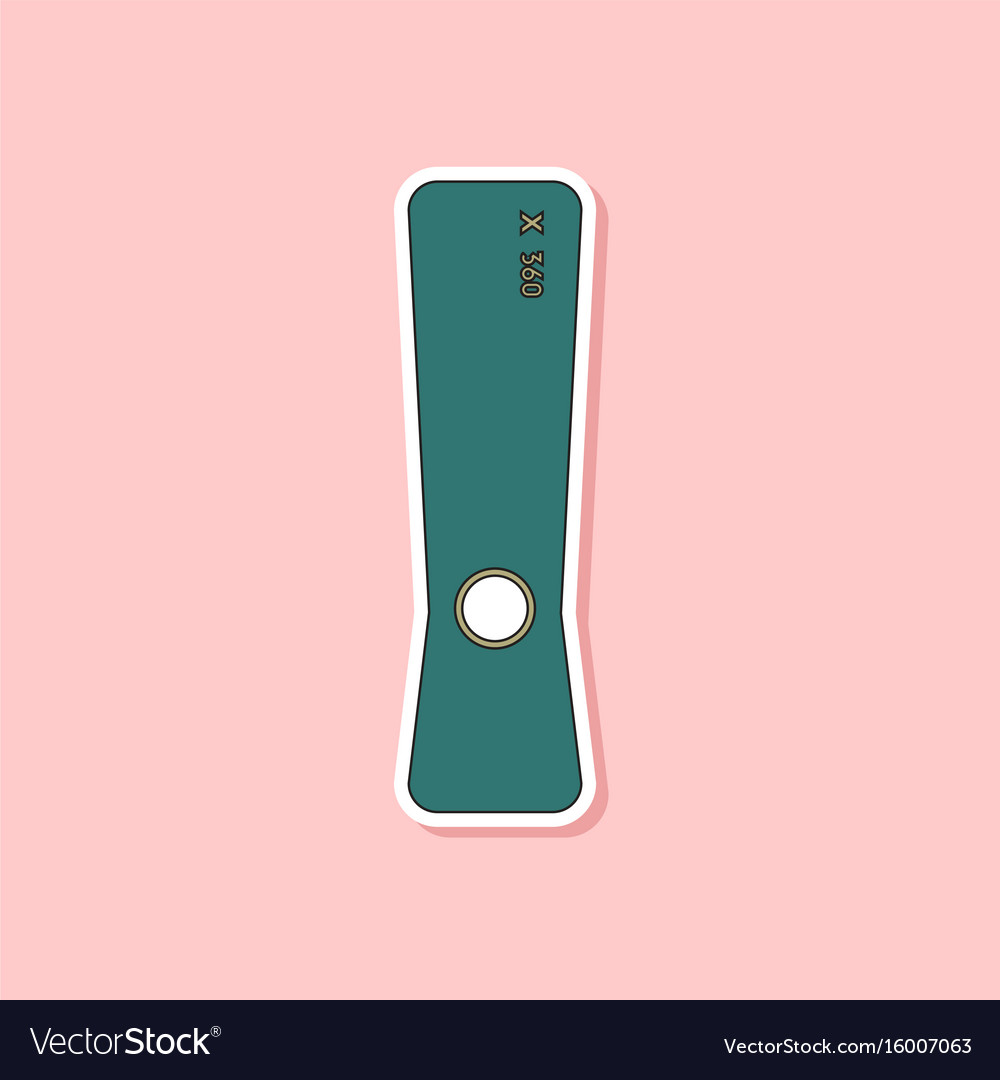 Flat icon on background game console