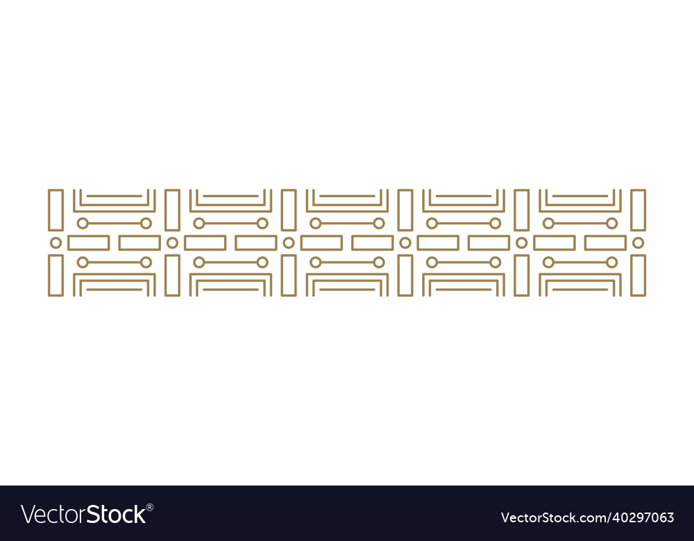Golden circuit pattern abstract geometric line
