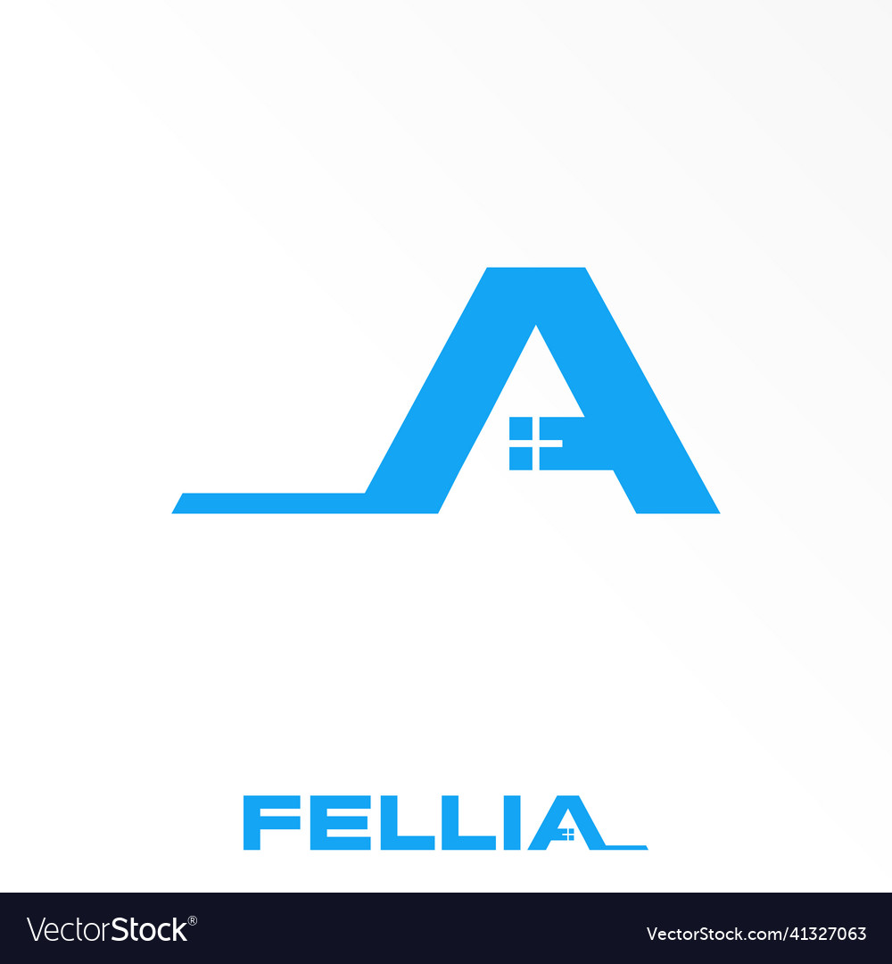 Letter a free logo stock Dach abstrakt