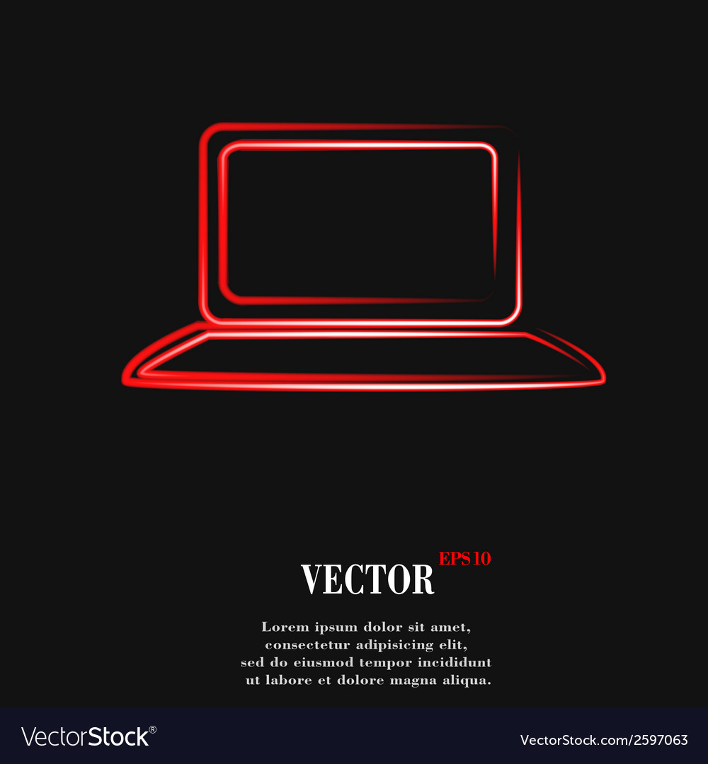 Notebook flache moderne Web-Taste und Raum für Ihre