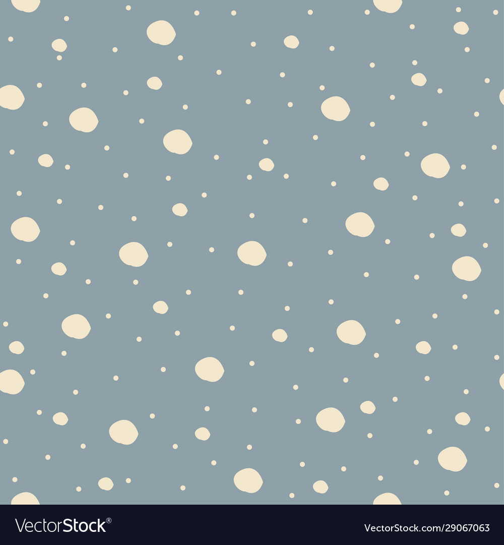 Seamless pattern with big bubbles and dots vector image Seamless pattern with big bubbles and dots