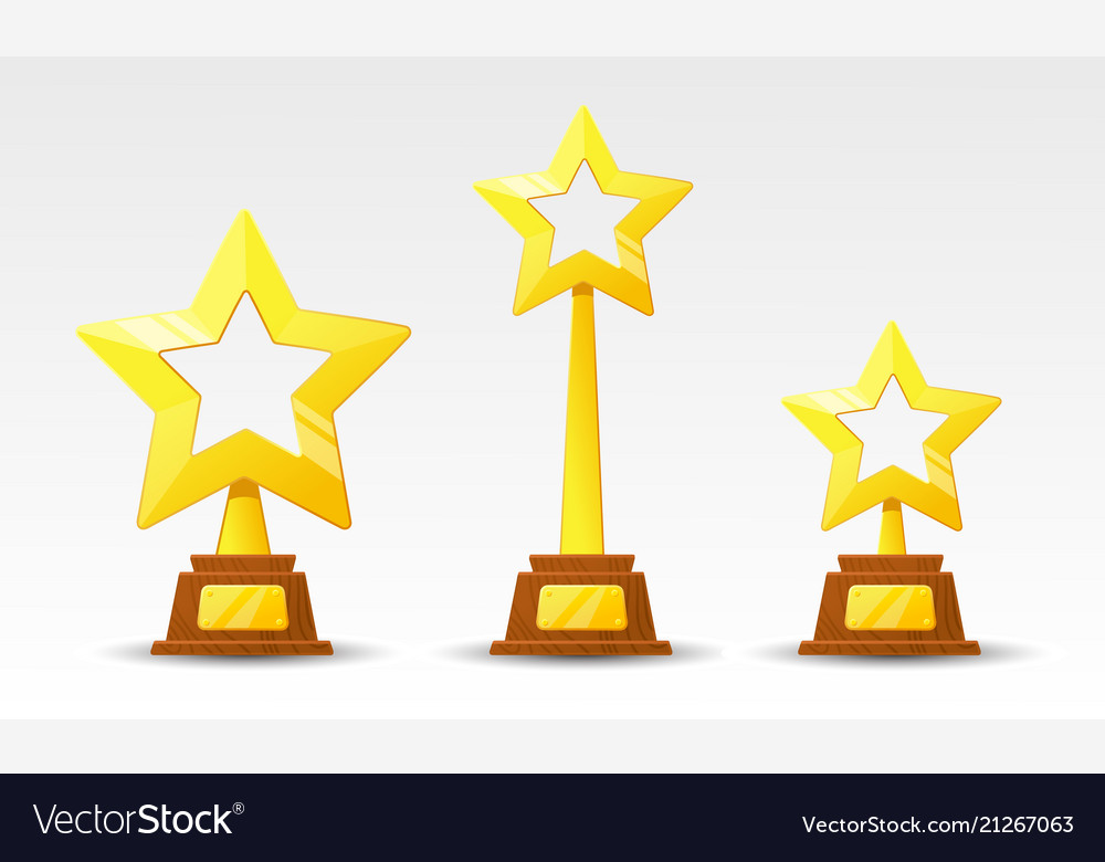 Winner gold cup Royalty Free Vector Image - VectorStock