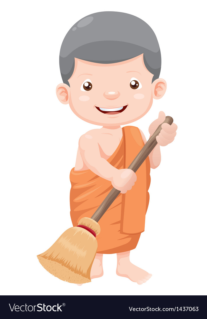 Young monk cartoon Royalty Free Vector Image - VectorStock Young monk cartoon Royalty Free Vector Image - VectorStock