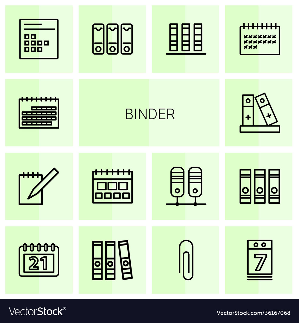 14 binder icons