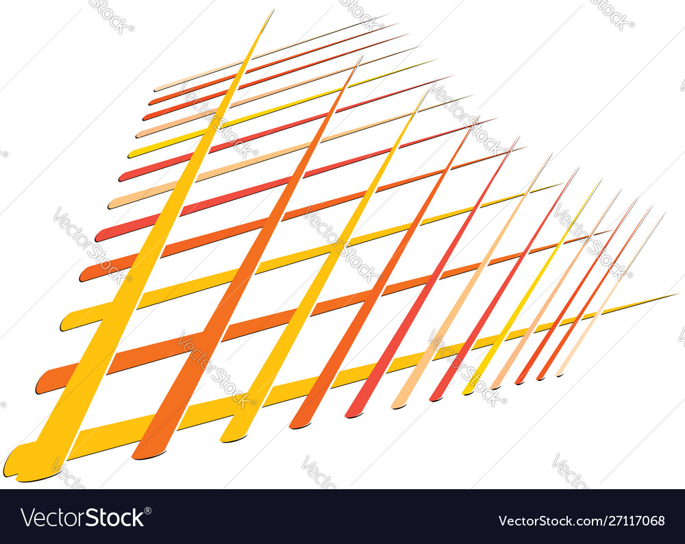 Grid mesh with dynamic lines intersecting stripes vector image Grid mesh with dynamic lines intersecting stripes