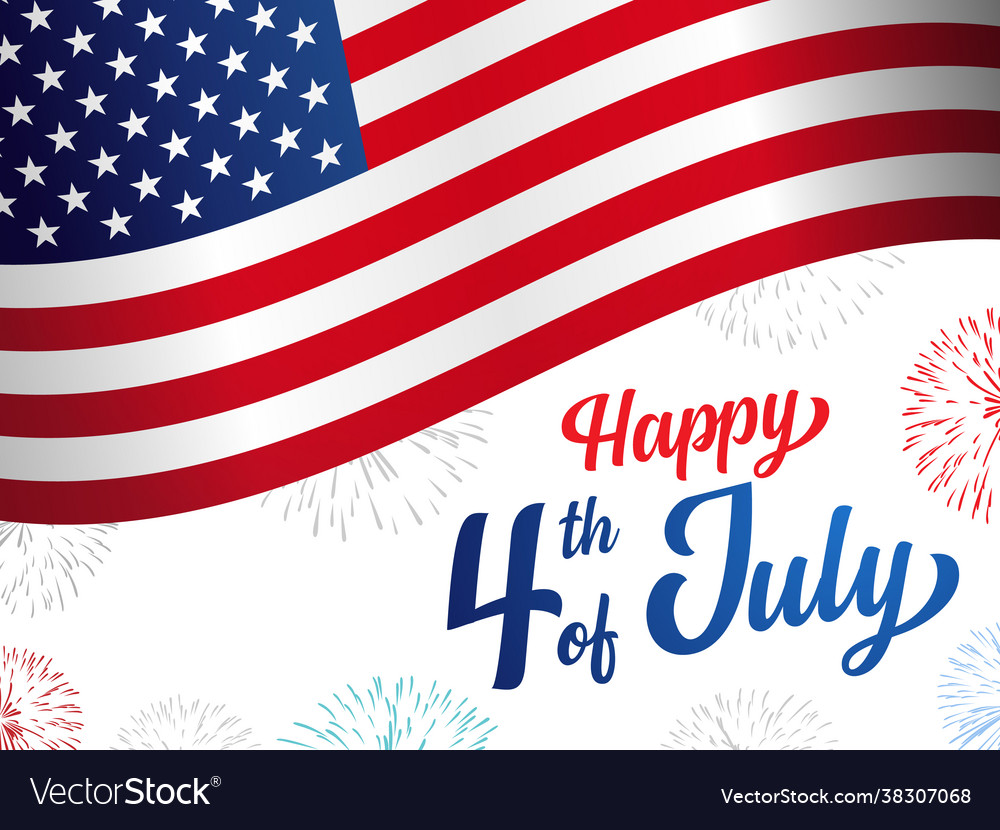 Happy 4th july usa independence day banner