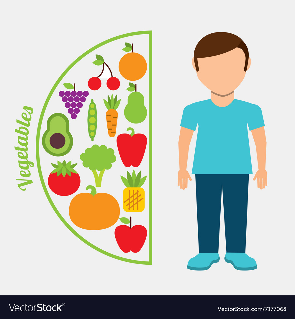 Nutrition and health design Royalty Free Vector Image