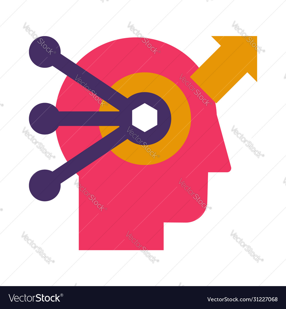 Problem solving and analysis flat icon Vector Image Problem solving and analysis flat icon