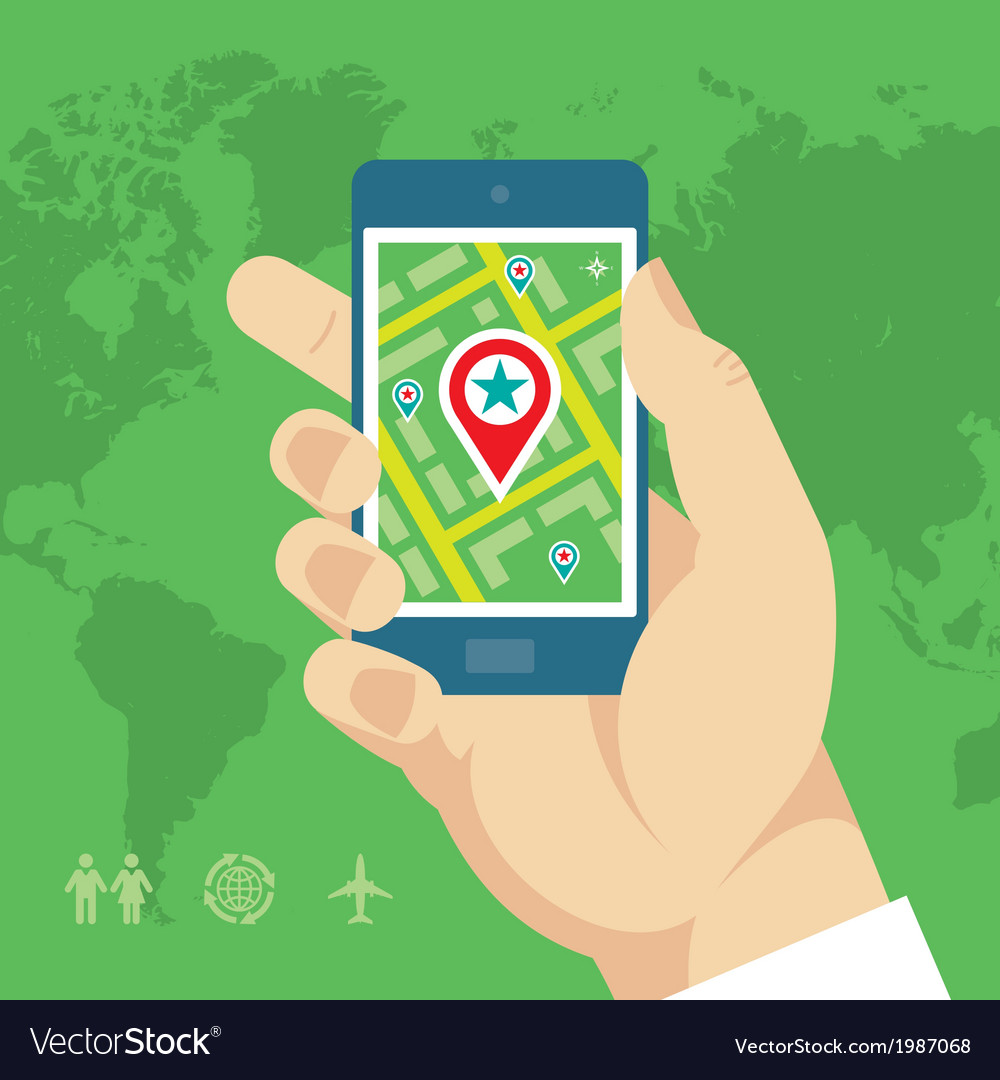 Smartphone with Map and Location