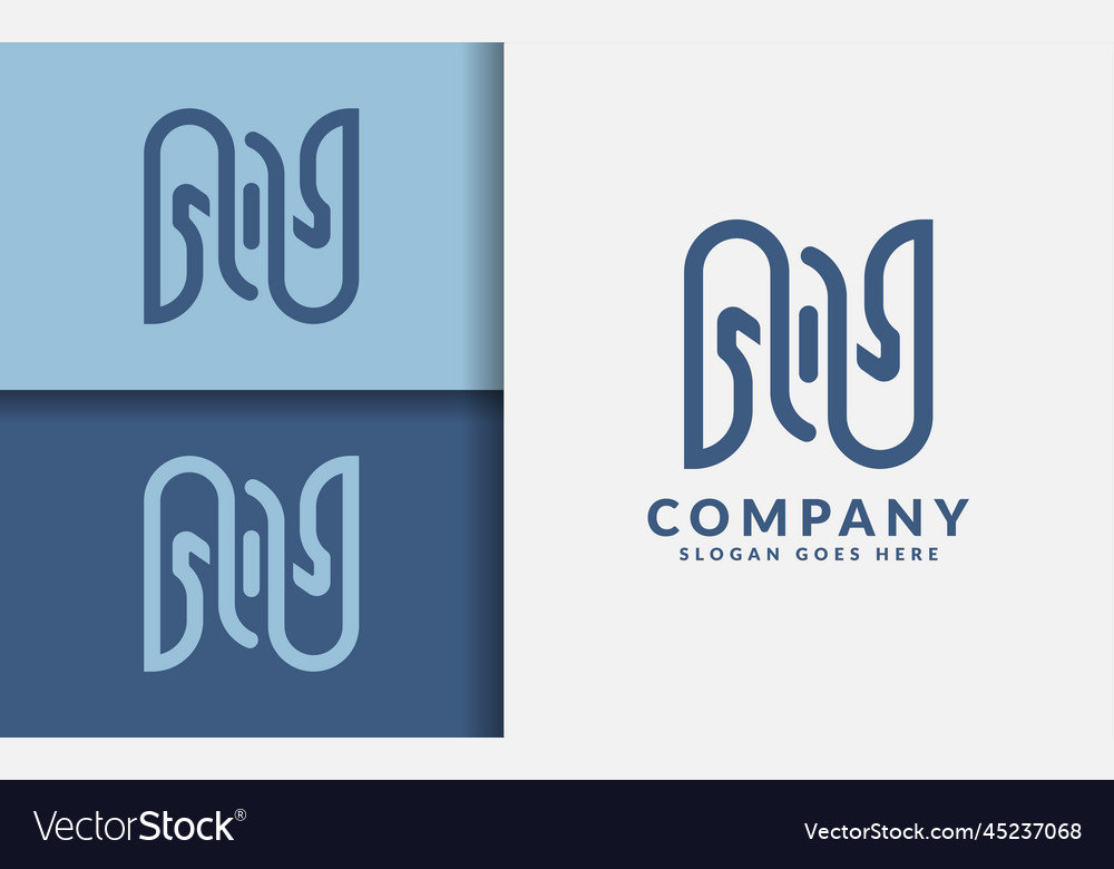 This image features an abstract initial letter n