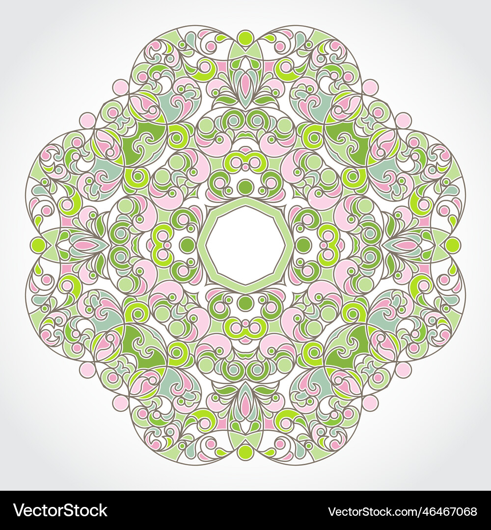 Vintage pattern in eastern style Royalty Free Vector Image