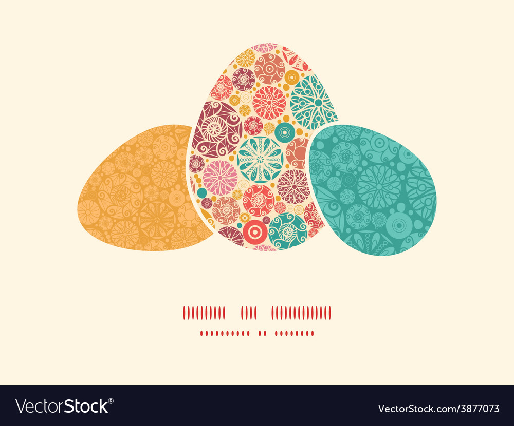 Abstract decorative circles three matching