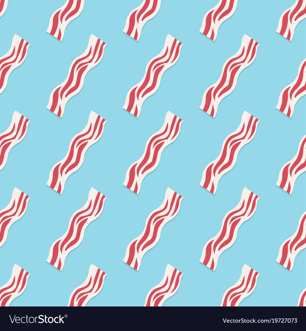 Bacon Strip Seamless Pattern