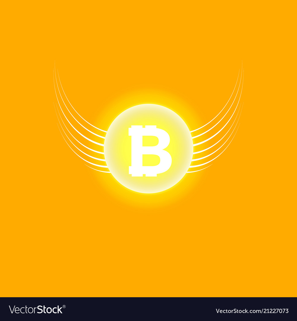 Bitcoin cripto currency blockchain flat